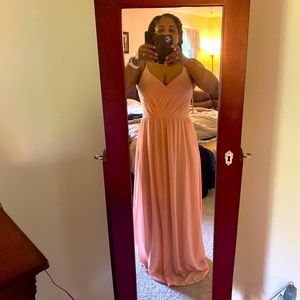 SIZE Peach Bridesmaid Dress